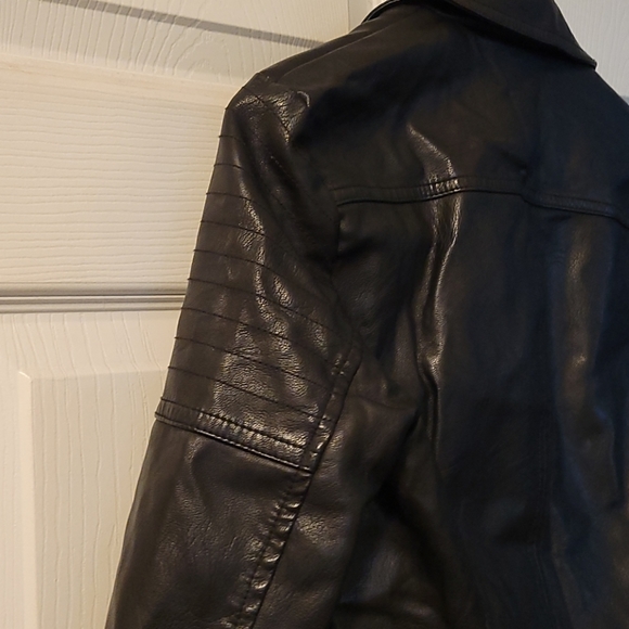 Moto faux leather jacket, black, size 8, New Look - Picture 10 of 10